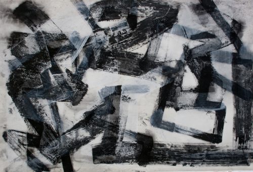 Hatz. 2022 Mischtechnik auf Papier58 x 86 cm