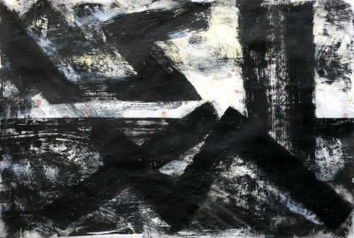 Heimwärts. 2022 
Mischtechnik auf Papier
65 x 86 cm
