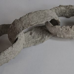 Halsschmuck II Detail, 2021, Papiermaché, Ø 30cm